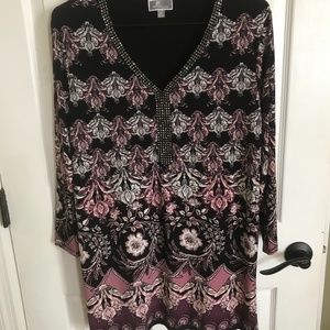 JM Collection, Embellished Sequin Tunic, 1X